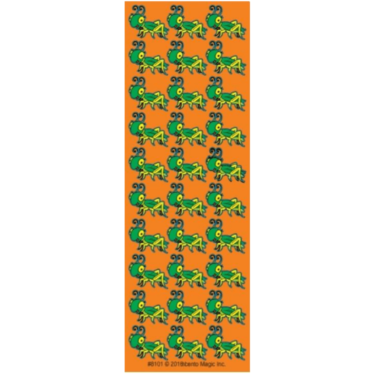 Grasshopper Die-Cut Stickers – 25 Sheets Educational & Nature-Themed Craft Stickers